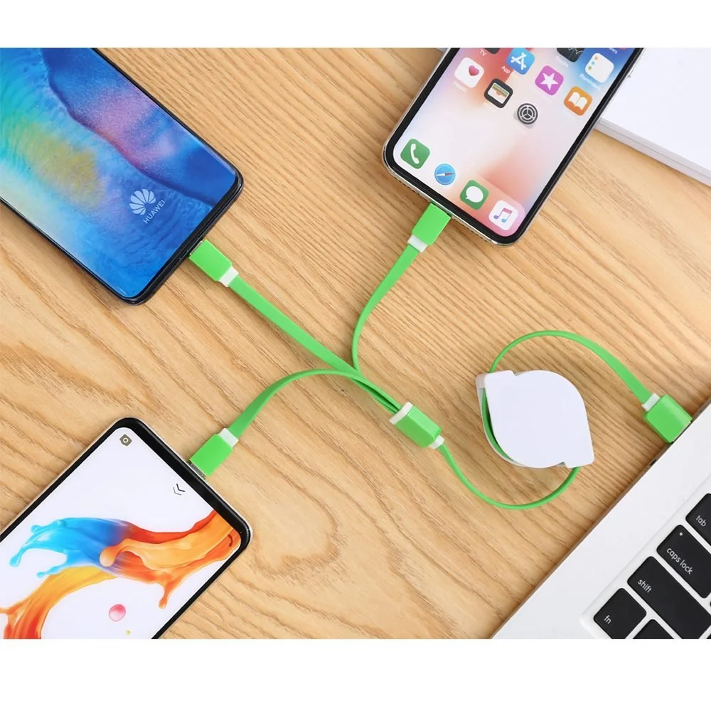 Cable Usb RETRÁCTIL | 3 EN 1 | IOS y ANDROID - Imagen 2