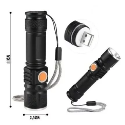 Linterna Militar LED USB